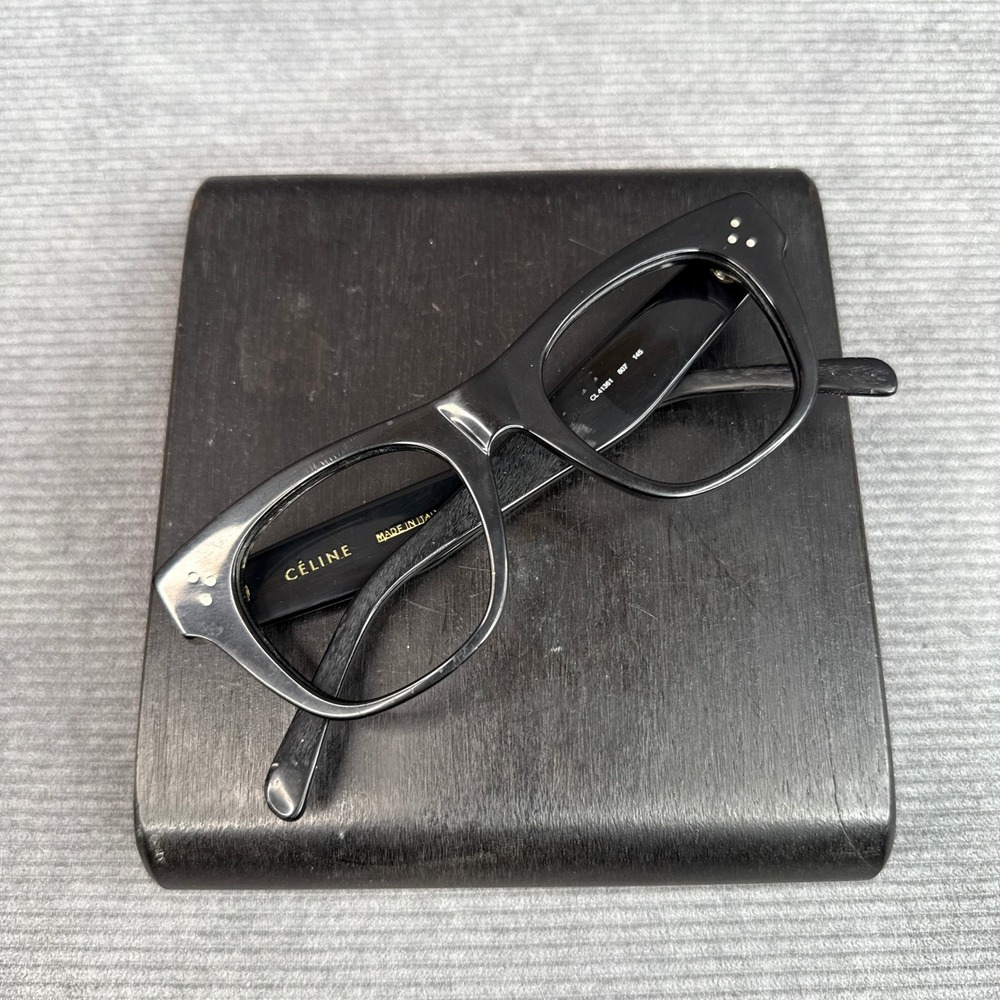 Celine CL 41361 807 Black Cat Eye Eyeglasses Frames Made in Italy - Picture 5 of 13